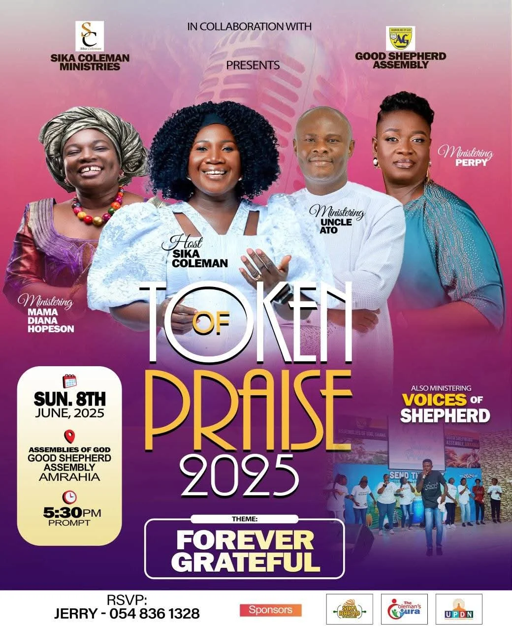 Tokens of Praise 2025 event poster